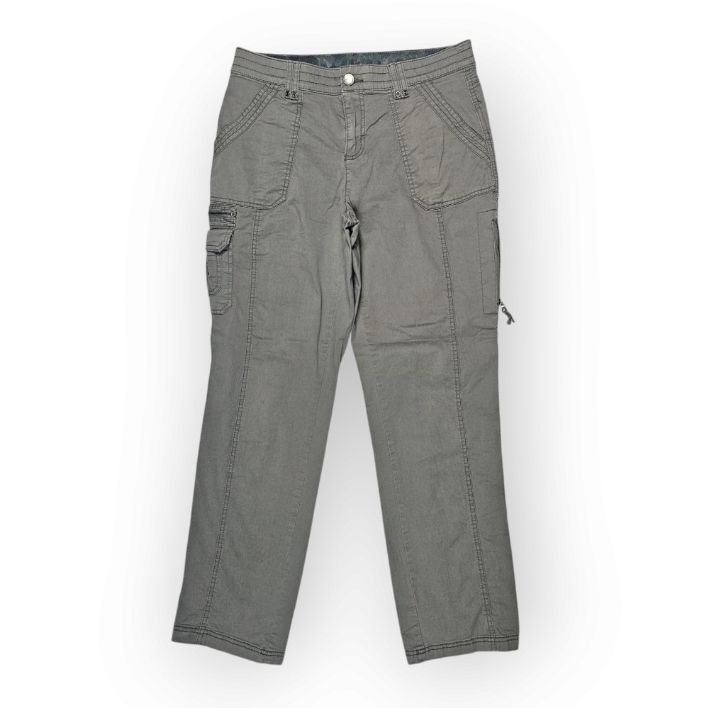 Nautral‎ Reflections Green Cargo Stretchy Waistband Pants Women's Size 10